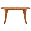 Afuera Living Solid Acacia Wood Standard Stackable Dining Set in Black