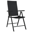 Afuera Living PE Rattan/Powder-Coated Steel Garden Dining Set in Black