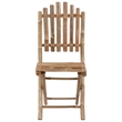 Afuera Living Outdoor Dining Set Natural Bamboo/Cream Bamboo/Polyester