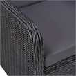 Afuera Living Dining Set in Black Powder-Coated Steel Removable Covers