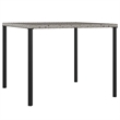 Afuera Living PE Rattan Large Durable Garden Dining Set in Gray PE Rattan
