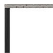 Afuera Living PE Rattan Large Durable Garden Dining Set in Gray PE Rattan