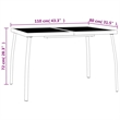 Afuera Living Steel Medium Stackable Garden Dining Set in Anthracite/Gray