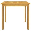 Afuera Living Dining Set in Black Acacia Wood/Rattan/Powder-Coated Steel