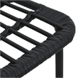 Afuera Living Poly Rattan/Powder-Coated Steel/Glass Dining Set in Black