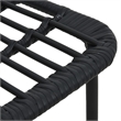 Afuera Living Poly Rattan/Powder-Coated Steel/Glass Dining Set in Black