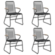 Afuera Living PVC Rattan/Powder-Coated Steel Garden Dining Set in Black