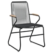 Afuera Living PVC Rattan/Powder-Coated Steel Garden Dining Set in Black