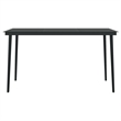 Afuera Living PVC Rattan/Powder-Coated Steel Garden Dining Set in Black
