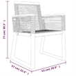 Afuera Living PVC Rattan 7 Piece Set Durable Garden Dining Set in Black