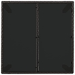 Afuera Living Poly Rattan Regular Modular Garden Dining Set in Black