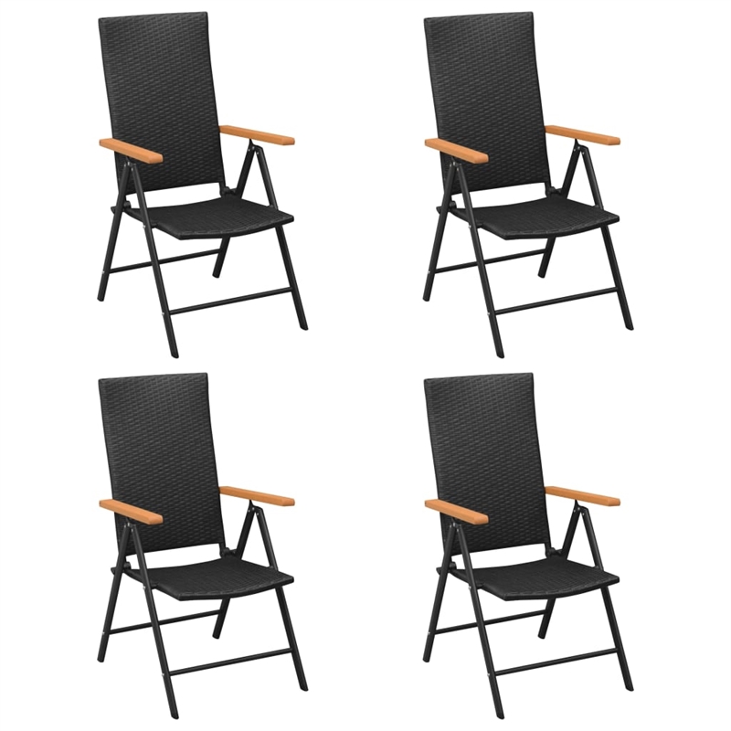 Afuera Living PE Rattan/Aluminum/WPC Large Dining Set in Black/Brown
