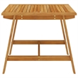 Afuera Living Solid Acacia Wood Medium Stackable Dining Set in Black
