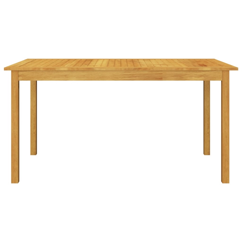 Afuera Living Solid Acacia Wood Medium Stackable Dining Set in Black