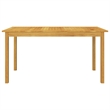Afuera Living Solid Acacia Wood Medium Stackable Dining Set in Black
