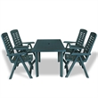 Afuera Living Green Plastic Medium Foldable Outdoor Dining Set