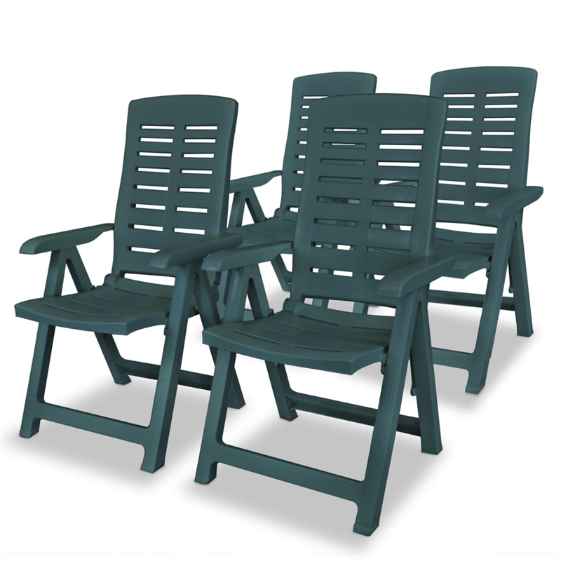 Afuera Living Green Plastic Medium Foldable Outdoor Dining Set