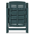 Afuera Living Green Plastic Medium Foldable Outdoor Dining Set