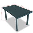 Afuera Living Green Plastic Medium Foldable Outdoor Dining Set