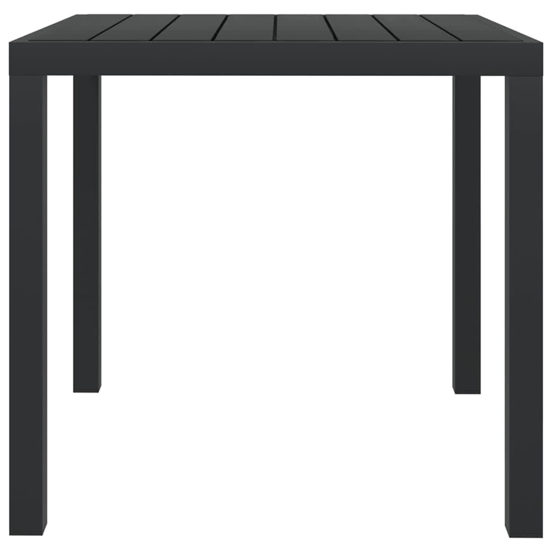 Afuera Living PE Rattan Medium Lightweight Dining Set in Black