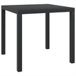 Afuera Living PE Rattan & Polyester Medium Dining Set in Black