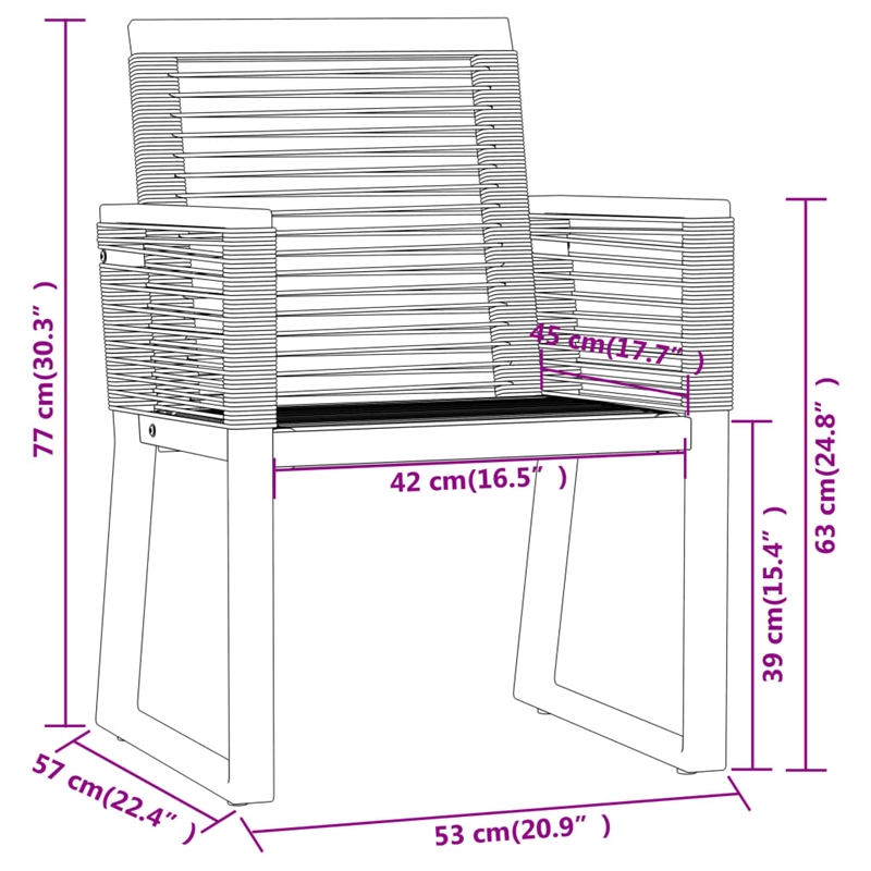 Afuera Living Standard Powder-Coated Steel Dining Set in Black
