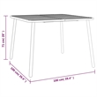 Afuera Living Steel Medium Stackable Garden Dining Set in Gray
