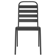 Afuera Living Steel Medium Stackable Garden Dining Set in Gray