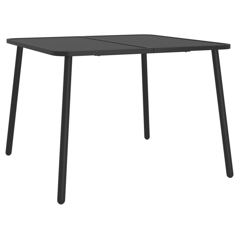 Afuera Living Steel Medium Stackable Garden Dining Set in Gray