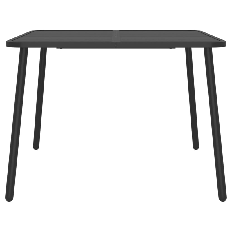 Afuera Living Steel Medium Stackable Garden Dining Set in Gray