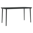 Afuera Living Contemporary Rattan Garden Dining Set in Black