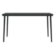 Afuera Living Contemporary Rattan Garden Dining Set in Black