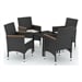 5-piece Square Table