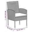 Afuera Living Contemporary Synthetic Poly Rattan Garden Dining Set in Black