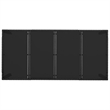 Afuera Living Contemporary Synthetic Poly Rattan Garden Dining Set in Black