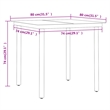 Afuera Living Contemporary Synthetic Poly Rattan Garden Dining Set in Black