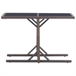 Afuera Living Contemporary Synthetic Poly Rattan Garden Dining Set in Brown