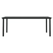 Afuera Living Contemporary Synthetic Poly Rattan Garden Dining Set in Black