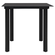 Afuera Living Contemporary Synthetic PVC Garden Dining Set in Black