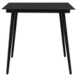 Afuera Living Contemporary Synthetic PVC Garden Dining Set in Black