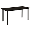 Afuera Living Contemporary Synthetic PVC Garden Dining Set in Black