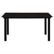 Afuera Living Contemporary Synthetic PVC Garden Dining Set in Black