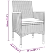 Afuera Living Contemporary Synthetic Poly Rattan Garden Dining Set in Black