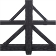 Afuera Living Poly Rattan/Powder-Coated Steel Dining Set in Black