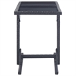 Afuera Living Poly Rattan/Powder-Coated Steel Dining Set in Black