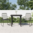 Afuera Living PVC Rattan Small Durable Garden Dining Set in Black
