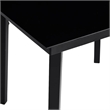Afuera Living PVC Rattan Small Durable Garden Dining Set in Black