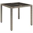 Afuera Living PE Rattan Compact Modular Garden Dining Set in Gray