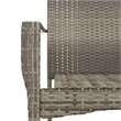 Afuera Living PE Rattan Compact Modular Garden Dining Set in Gray