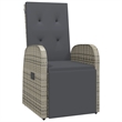 Afuera Living PE Rattan 5 Piece Modular Garden Dining Set in Gray